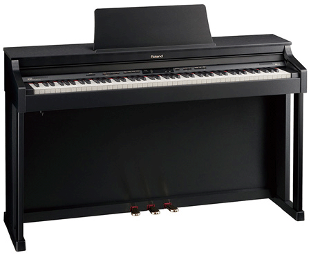 Pianoforte digitale ROLAND HP302 SB - Piano digitale ROLAND HP-302 Roland Satin Black
